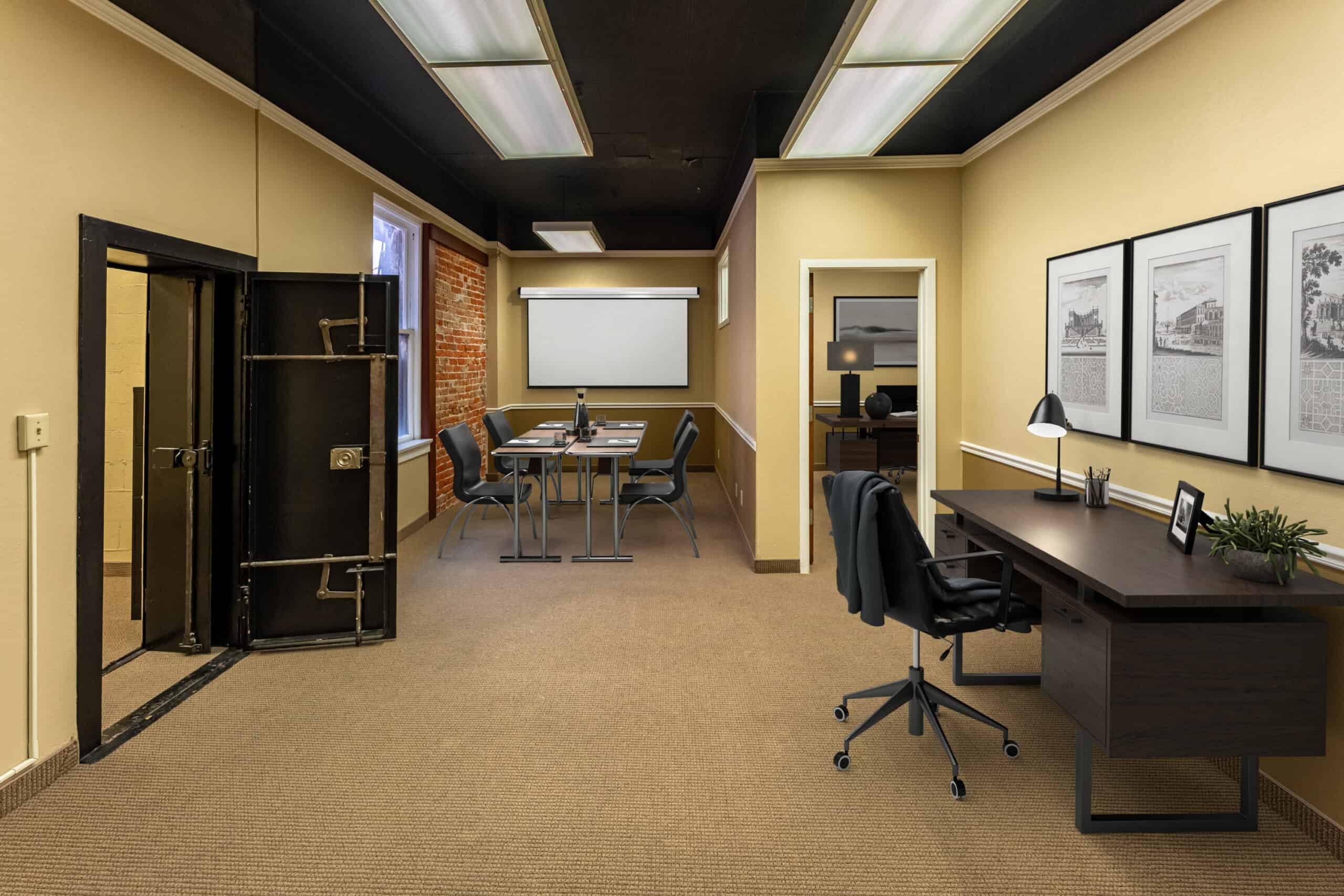 Office interior inside the Sonna Building