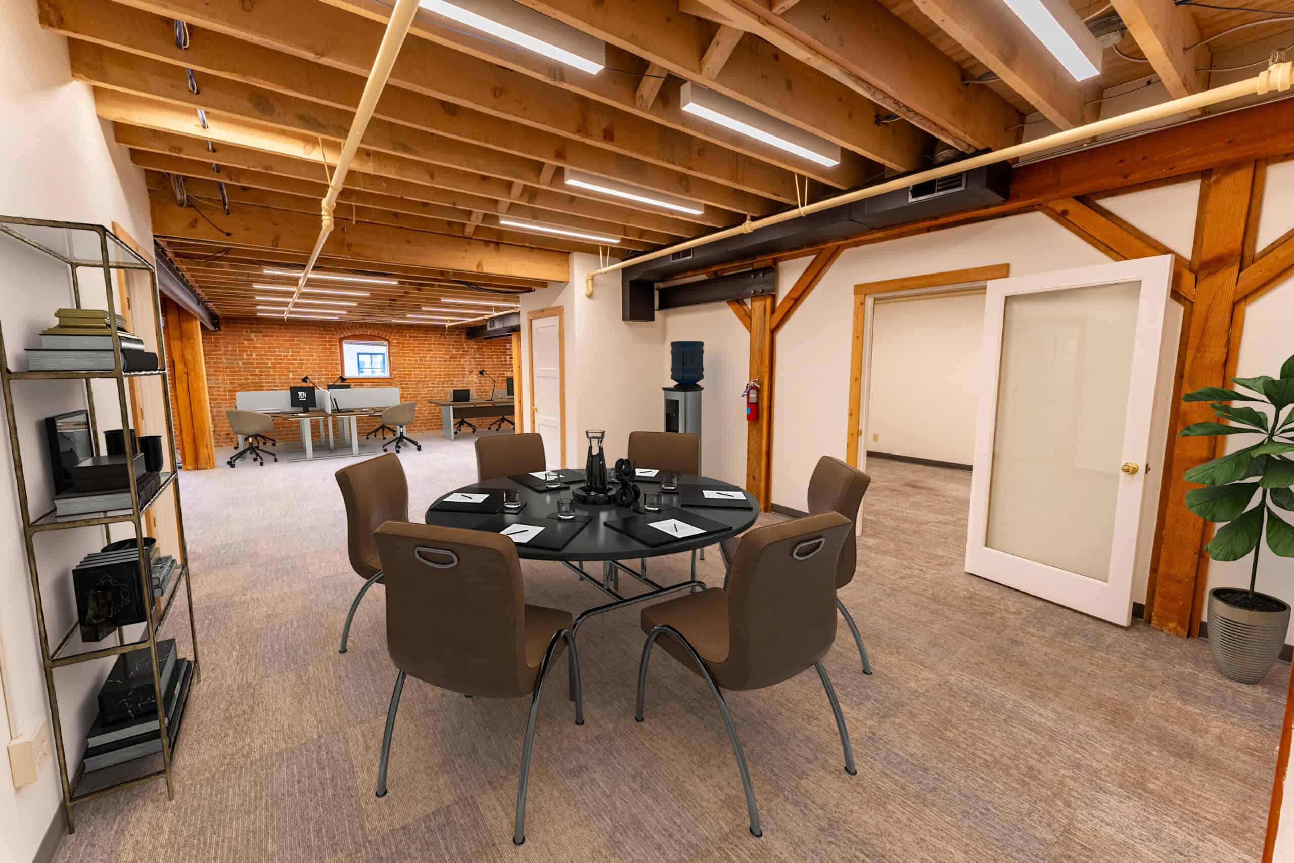 Interior workspace inside the Northrup Building
